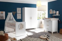 Prizzi von POL Power - Babyzimmer für kleine Räume weiß - Aurum