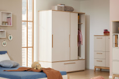 Stiene von Paidi - Nachtkommode cashmere-beige - Eiche massiv