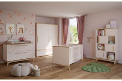 Stiene von Paidi - Nachtkommode cashmere-beige - Eiche massiv