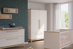 Stiene von Paidi - Nachtkommode cashmere-beige - Eiche massiv