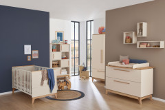 Stiene von Paidi - Nachtkommode cashmere-beige - Eiche massiv