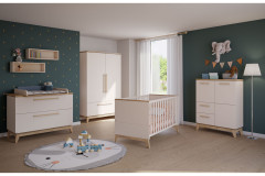 Stiene von Paidi - Nachtkommode cashmere-beige - Eiche massiv