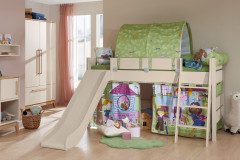 Tiago von Paidi - Himmelbett weiß: Liege mit Baldachin-Aufbau