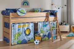 Sten von Paidi - Spielbett mit Schrägleiter Eiche massiv