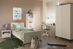 Lovely Aliv von YUNY by Paidi - Babybett off-white - Dark-Walnut-Nachbildung