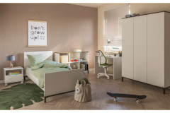 Lovely Aliv von YUNY by Paidi - Babybett off-white - Dark-Walnut-Nachbildung