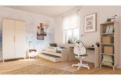 Hazel von YUNY by Paidi - Kojenbett cashmere-beige mit Schublade/ Gästebett