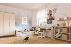 Hazel von YUNY by Paidi - Kojenbett cashmere-beige mit Schublade/ Gästebett