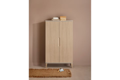 Jonte von Paidi - Kleiderschrank 3T cashmere-beige - Stripy-Light-Oak