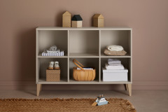 Jonte von Paidi - Kleiderschrank 3T cashmere-beige - Stripy-Light-Oak