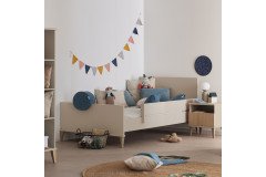 Jonte von Paidi - Kleiderschrank 3T cashmere-beige - Stripy-Light-Oak