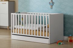 Little Snu von Paidi - Bett weiß 70x140 cm mit vielen Umbaufunktionen