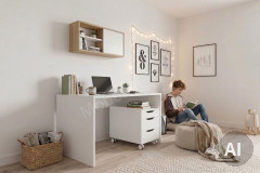 Remo von Paidi - Babyzimmer Bordeaux-Eiche kreideweiß