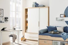 Fionn von Paidi - Spielbett mit Schrägleiter Eiche bordeaux