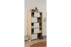 Fionn von Paidi - Spielbett mit Schrägleiter Eiche bordeaux