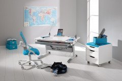 Jaro von Paidi - Schreibtisch neigbar höhenverstellbar kreideweiß