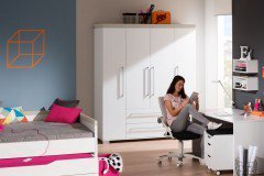 Kira von Paidi - Etagenbett weiß - 2 x 90x200 cm Liegefläche