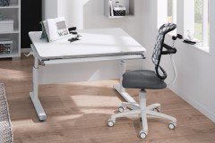 Diego 130 GT von Paidi - Schreibtisch mit geteilter Platte weiß