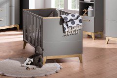 Sten von Paidi - Babymöbel-Set schiefergrau - Akzent Eiche