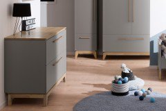 Sten von Paidi - Spielbett mit Schrägleiter Eiche massiv