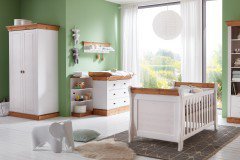 Bergen von Jumek - Babyzimmer-Set Kiefer weiß-laugenfarbig