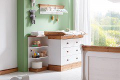 Bergen von Jumek - Babyzimmer-Set Kiefer weiß-laugenfarbig