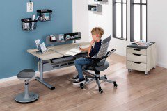 Diego 130 GT von Paidi - Schreibtisch mit geteilter Platte weiß