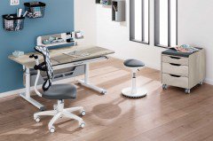 Diego 130 GT von Paidi - Schreibtisch mit geteilter Platte weiß