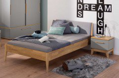 Sten von Paidi - Spielbett mit Schrägleiter Eiche massiv