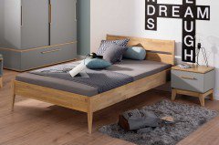 Sten von Paidi - Spielbett mit Schrägleiter Eiche massiv