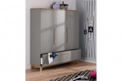 Sten von Paidi - Spielbett mit Schrägleiter Eiche massiv