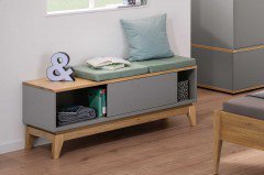 Sten von Paidi - Spielbett mit Schrägleiter Eiche massiv