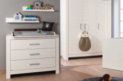 Fiona von Paidi - schmale Wickelkommode mit 3 Schubkästen