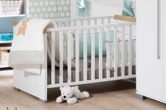 Kira von Paidi - Babyzimmer weiß  - Eiche nautik Nachbildung
