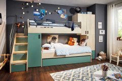 level 2 von Rudolf - Etagenbett mit Treppe und Schrank-Umbau