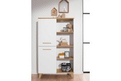 Oscar von Paidi - Eck-Kleiderschrank-Kombination weiß - Eiche