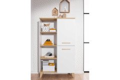 Oscar von Paidi - Eck-Kleiderschrank-Kombination weiß - Eiche