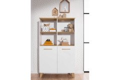 Oscar von Paidi - Eck-Kleiderschrank-Kombination weiß - Eiche