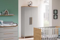 Benne von Paidi - Babyzimmer-Einrichtung kieselgrau - Eiche Montana