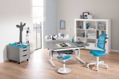 Diego 130 GT von Paidi - Schreibtisch mit geteilter Platte weiß