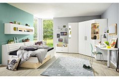 max-i von Rudolf - Kastenliege mit Stauraum creme - grau