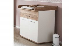 New York for Kids von Priess - Babyzimmer lichtweiß/ Risseiche/ sandgrau