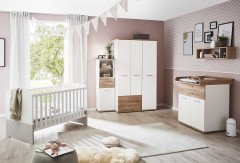 New York for Kids von Priess - Babyzimmer lichtweiß/ Risseiche/ sandgrau