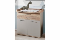 New York for Kids von Priess - Babyzimmer lichtweiß/ Risseiche/ sandgrau