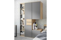 clip by rb 343 von Röhr-Bush - Schrank-Kombi mittelgrau - Hickory