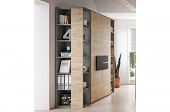 clip by rb 343 von Röhr-Bush - Schrank-Kombi mittelgrau - Hickory