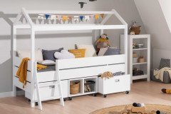 Tiny House von Paidi - Kuschelbett kreideweiß