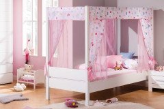 Tiago von Paidi - Himmelbett weiß: Liege mit Baldachin-Aufbau