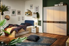 NXTstep von Rudolf - Bett mit Stauraum-Schubkasten