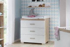 Hilja von Transland® - Babyzimmer-Set: Schrank, Bett & Wickelkommode